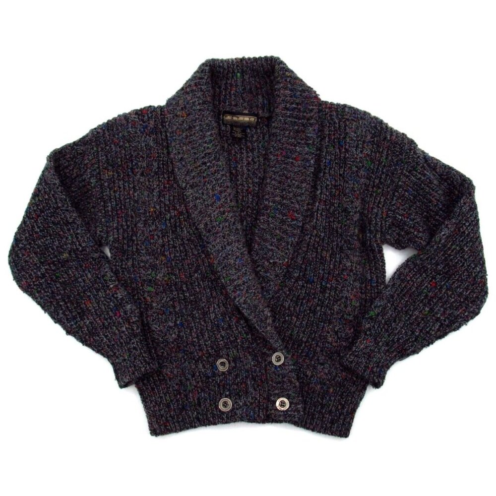 Vintage Petite Sophisticate Cardigan Sweater Womens Small Cable Knit Open V-Neck - Picture 6 of 12